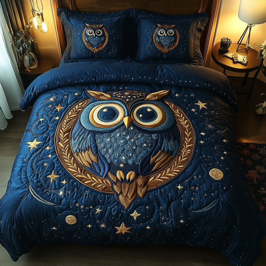 Perch And Gaze 3-Piece Quilted Bedding Set NCU0DK3469