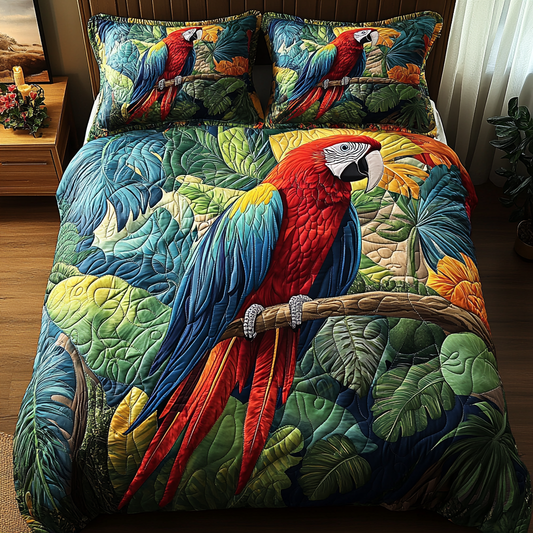 Perched Beauty 3-Piece Quilted Bedding Set NCU0DV3028