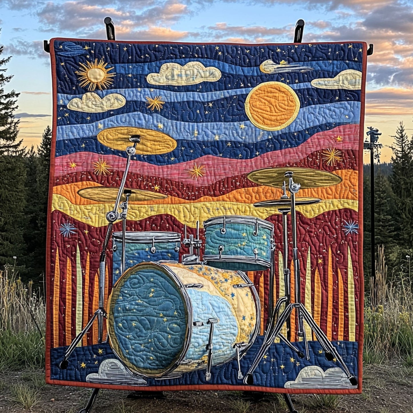 Percussion Paradise Quilted Blanket NCU0PT6037