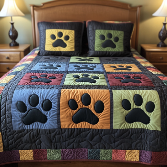 Pet Cozy 3-Piece Quilted Bedding Set NCU0VH2158