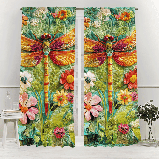 Petal Flyer Quilted Curtains NCU0DV2890