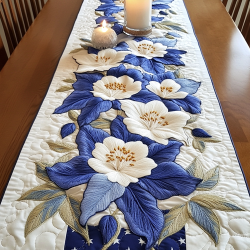 Petal Bliss Quilted Table Runner NCU0VH4473