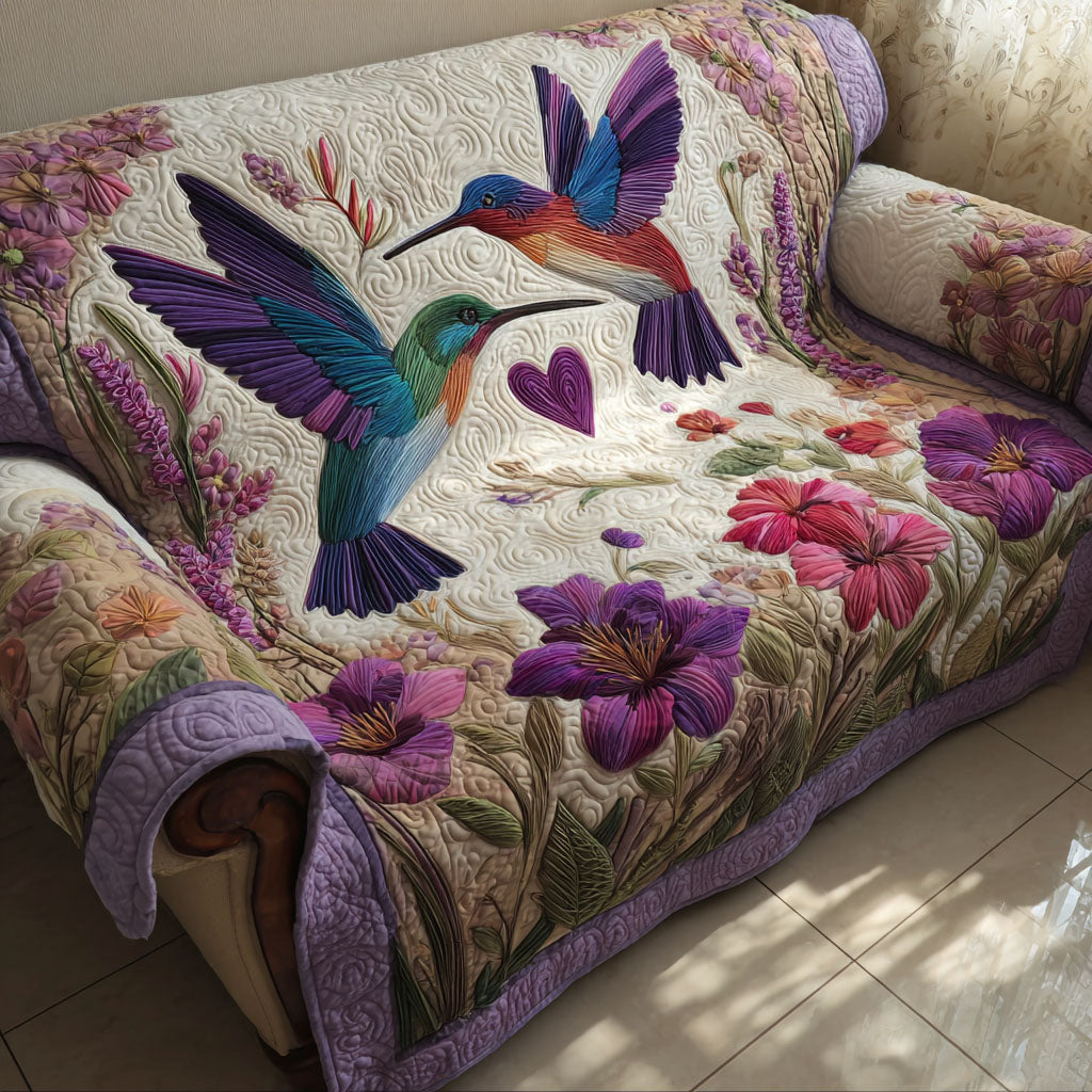Petal Dancers Quilted Sofa Cover NCU0PT10766
