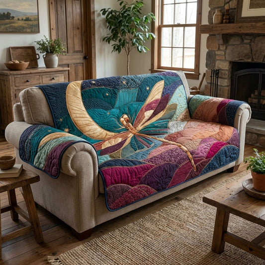 Petal Dragonfly Quilted Sofa Cover NCU0DK12250
