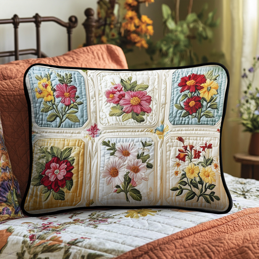 Petal Dreams Quilted Bedding Pillow Case NCU0VL1463