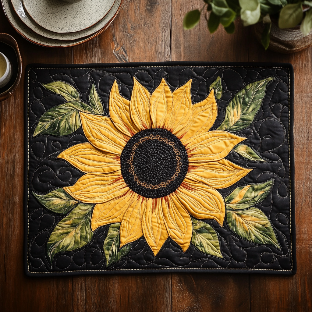 Petal Glow Quilted Place Mat NCU0VH161 Vantique