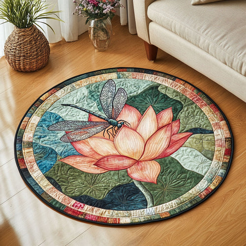 Petal Harmony Quilted Round Mat NCU0NT3825