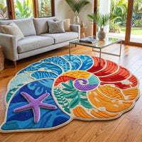 Petal Medallion Custom Shape Area Rug NCU0PT11684