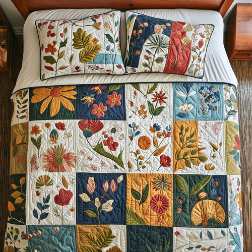 Petal Parade 3-Piece Quilted Bedding Set NCU0PT6724