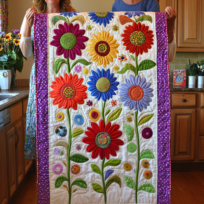 Sunflower Quilted Table Runner NCU0VT176