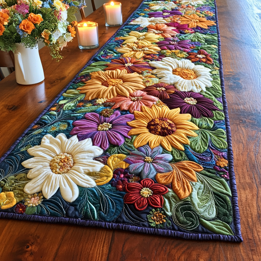 Petal Parade Quilted Table Runner NCU0VH5200