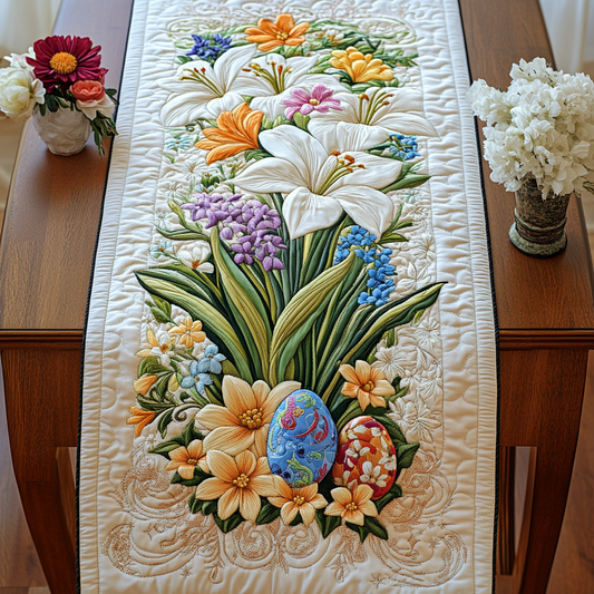 Petal Parade Quilted Table Runner NCU0VL1562