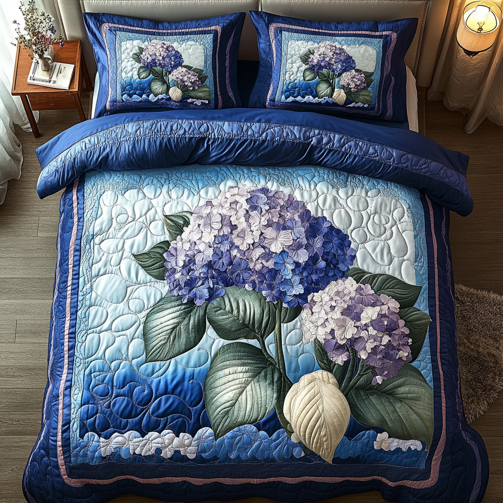 Petal Paradise 3-Piece Quilted Bedding Set NCU0VH3467