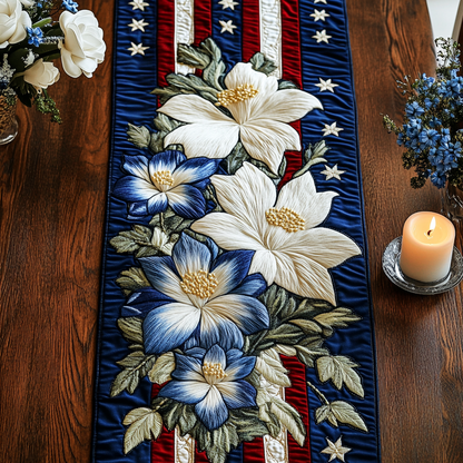 Petal Paradise Quilted Table Runner NCU0VH4482