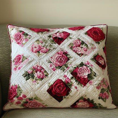 Petal Patch Quilted Bedding Pillow Case NCU0PT6166