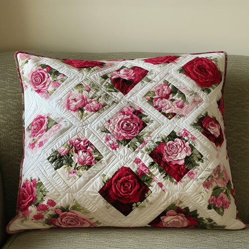 Petal Patch Quilted Bedding Pillow Case NCU0PT6166