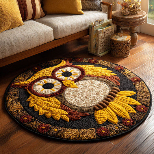 Petal Peek Quilted Round Mat NCU0TV131