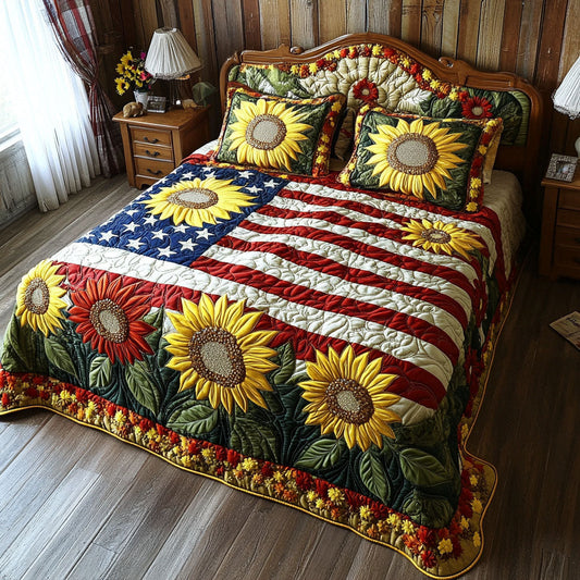 Petal Perfection 3-Piece Quilted Bedding Set NCU0PT3130