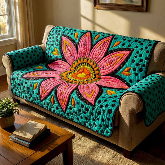 Petal Pulse Quilted Sofa Cover NCU0XD2456