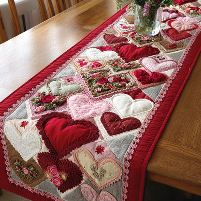 Petal Romance Quilted Table Runner NCU0TD2149