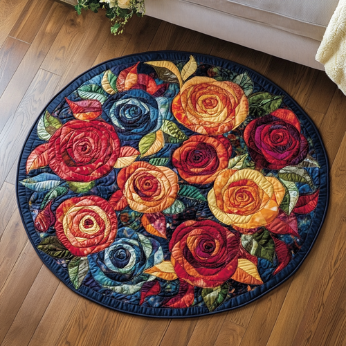 Petal Round Quilted Round Mat NCU0VH5107