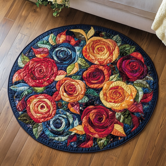 Petal Round Quilted Round Mat NCU0VH5107