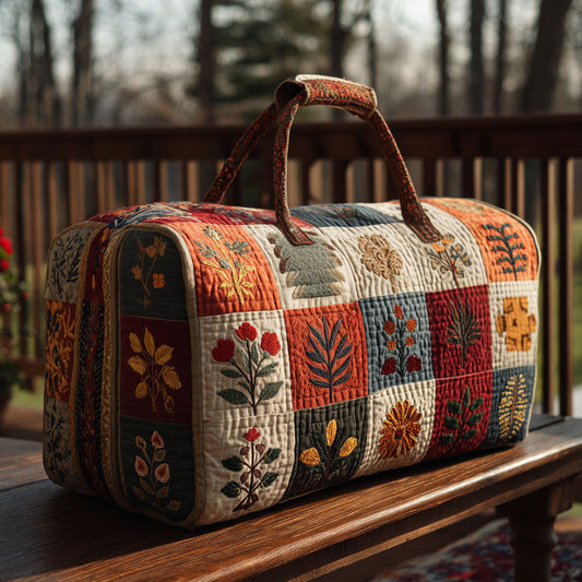 Petal Serenade Quilted Duffle Bag NCU0PT8937