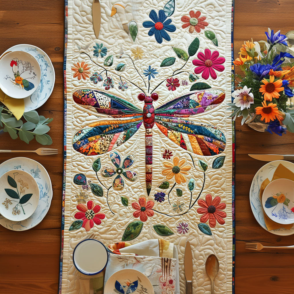 Petal Wings Quilted Table Runner NCU0PT5422