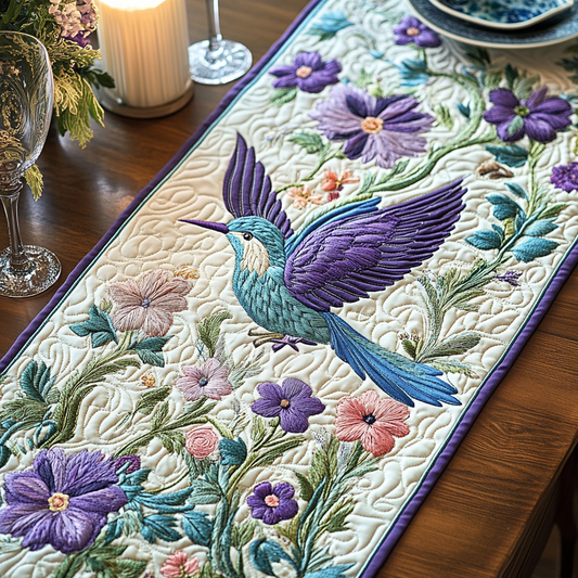 Petal Wings Quilted Table Runner NCU0VH4921