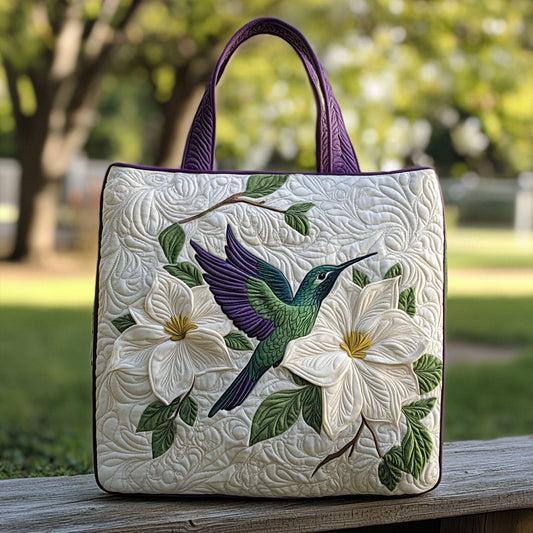 Petals in Flight Quilted Tote Bag NCU0PT7961