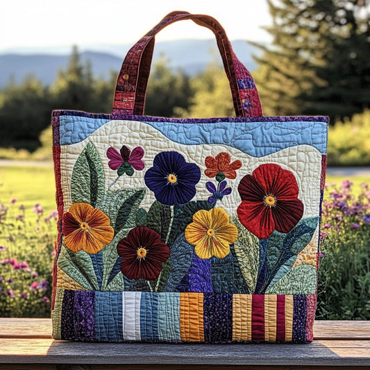Petals of Memory Quilted Tote Bag NCU0PT8305
