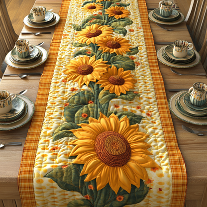 Petals of Sunshine Quilted Table Runner NCU0DV3463