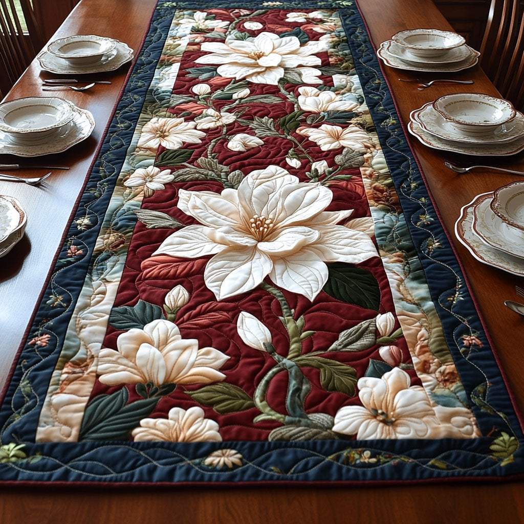 Petals of the Past Quilted Table Runner NCU0PT3860