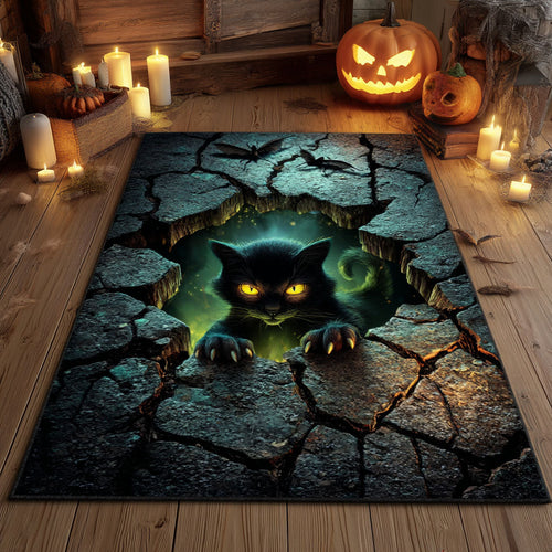 Phantom Black Cat Area Rug NCU0TD731