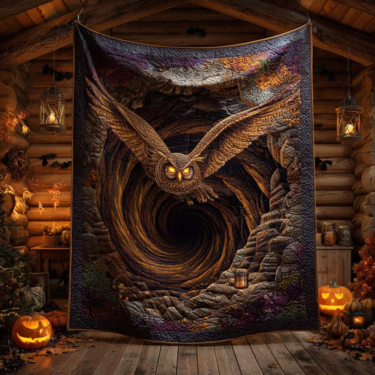 Phantom Owl Quilted Blanket NCU0XD729