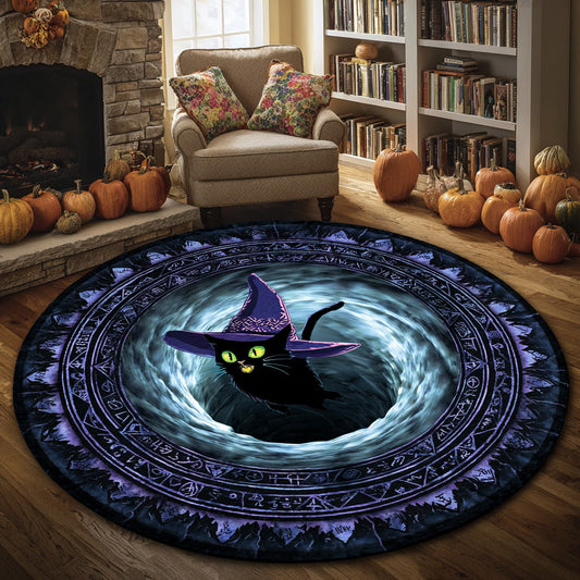 Phantom Swirl Quilted Round Mat NCU0VL2914