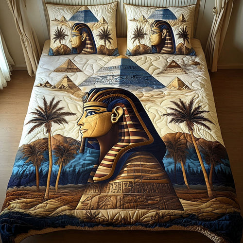 Pharaoh Legacy 3-Piece Quilted Bedding Set NCU0NT2948