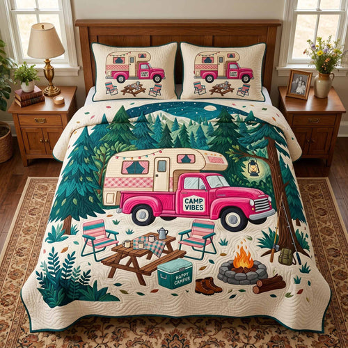 Pickup Camp 3-Piece Quilted Bedding Set NCU0XD2786