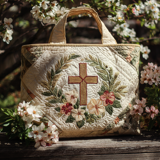 Pillar of Faith Quilted Tote Bag NCU0PT8176