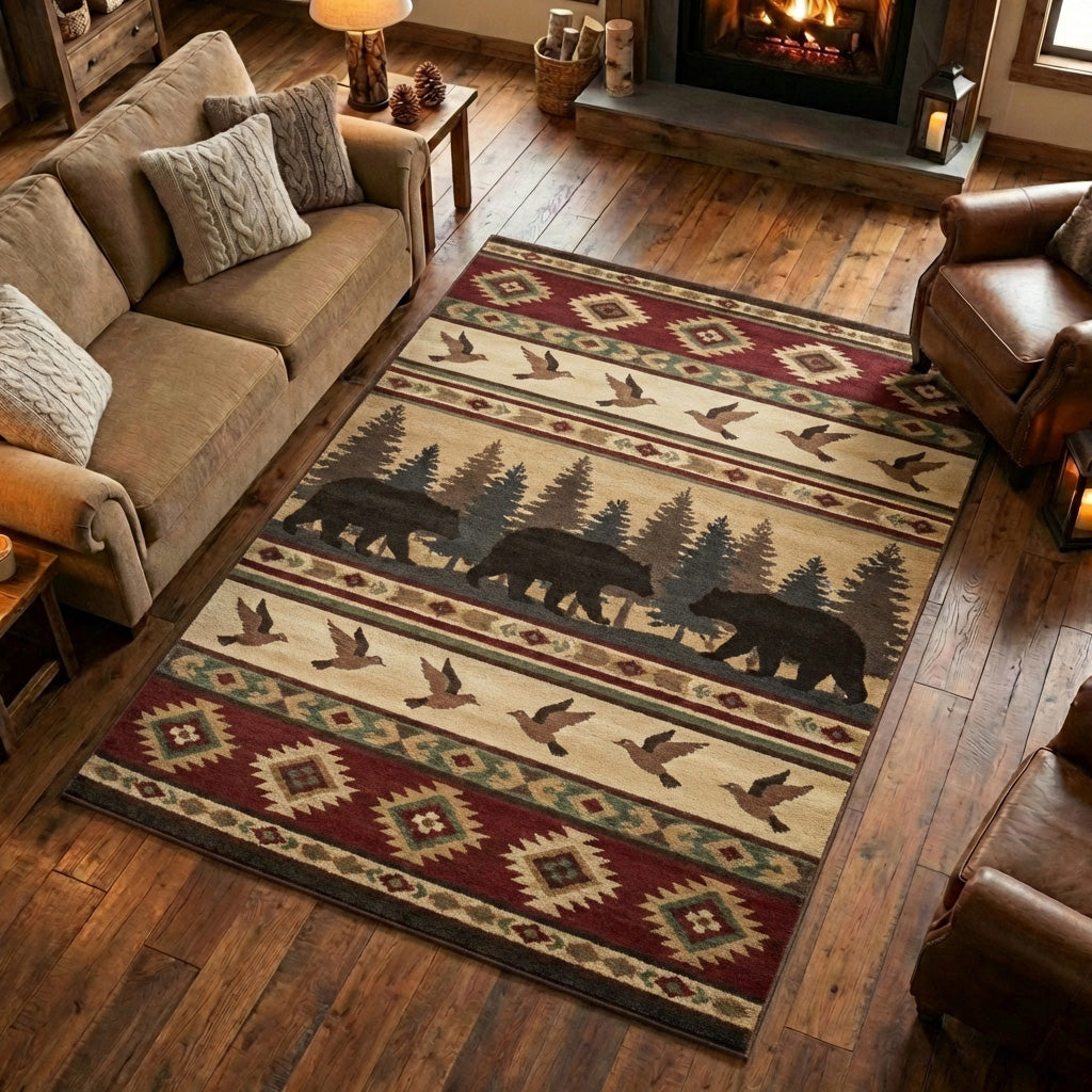 Pine Bear Area Rug NCU0TV1641