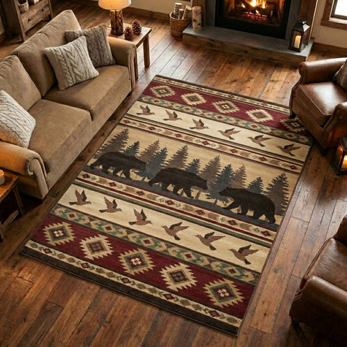 Pine Bear Area Rug NCU0TV1641