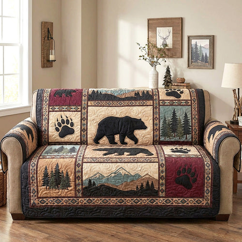 Pine Bear Quilted Sofa Cover NCU0TV1634
