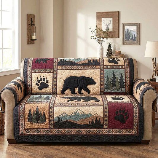Pine Bear Quilted Sofa Cover NCU0TV1634
