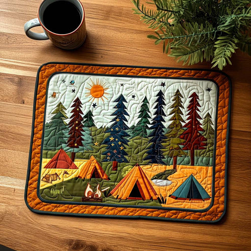 Pine Grove Campsite Quilted Placemat NCU0NT809