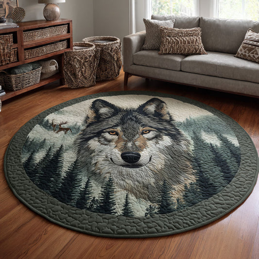 Pine Guardian Quilted Round Mat NCU0TV071