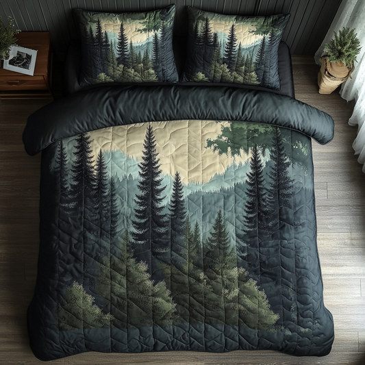 Pine Haven 3-Piece Quilted Bedding Set NCU0VH2360