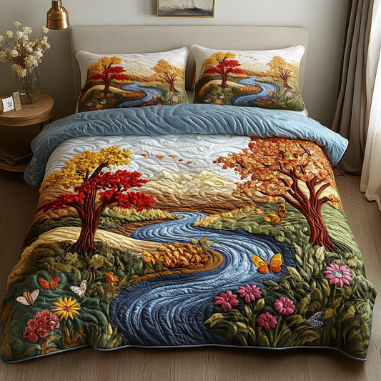 Pine Haven 3-Piece Quilted Bedding Set NCU0VL2347