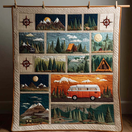 Pine Meadow Quilted Blanket NCU0TD088
