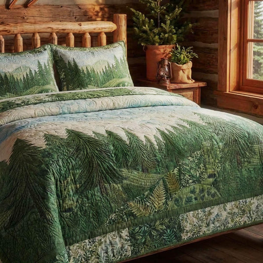Pine Ridge 3-Piece Quilted Bedding Set NCU0DV9546