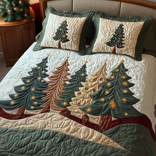 Pine Scent 3-Piece Quilted Bedding Set NCU0NT11034